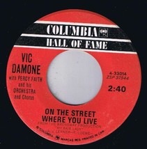 Vic Damone Percy Faith Orchestra On The Street Where You Live 45 rpm Gigi - £3.90 GBP