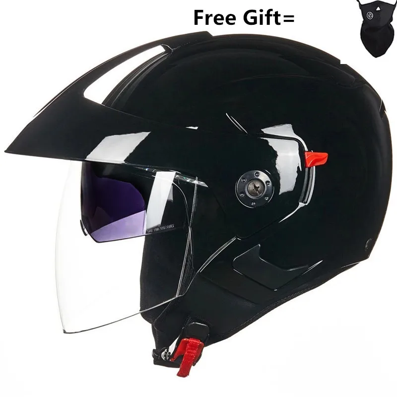 Motorcycle Helmet Open Face Dual Lens s Moto Helmet Electric Bicycle Helmet Men  - £324.20 GBP