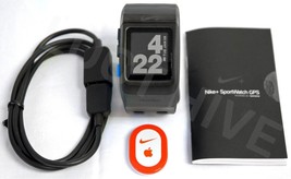 Nike+ Sport Watch BLUE/Black &amp; SHOE POD TomTom GPS plus running smartwatch 38mm - £33.04 GBP