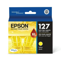 EPSON 127 DURABrite Ultra Ink Yellow Extra High Capacity Ink Cartridge E... - $37.61