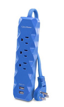 CyberPower 3 ft. 3-Outlet 2-USB Surge Protector, Blue - £14.91 GBP