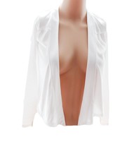 Xhilaration Junior White Open Front Lightweight Cropped Cardigan Top Size Small - £10.27 GBP
