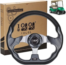 10L0L Universal Golf Cart Steering Wheel for Yamaha, EZGO, Club Car - $1,330.70 MXN