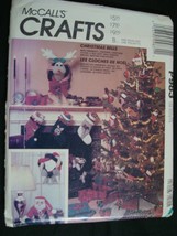 McCall's 4457 / P983 Christmas Bells Crafts Patterns  Santa, reindeer, Uncut - $10.00