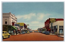 Main Street View Las Cruces New Mexico NM UNP Unused Linen Postcard V13 - £3.85 GBP