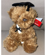 Aurora Graduation Plush Teddy Bear Graduation Black Cap &amp; Diploma NWT Gift - $9.99