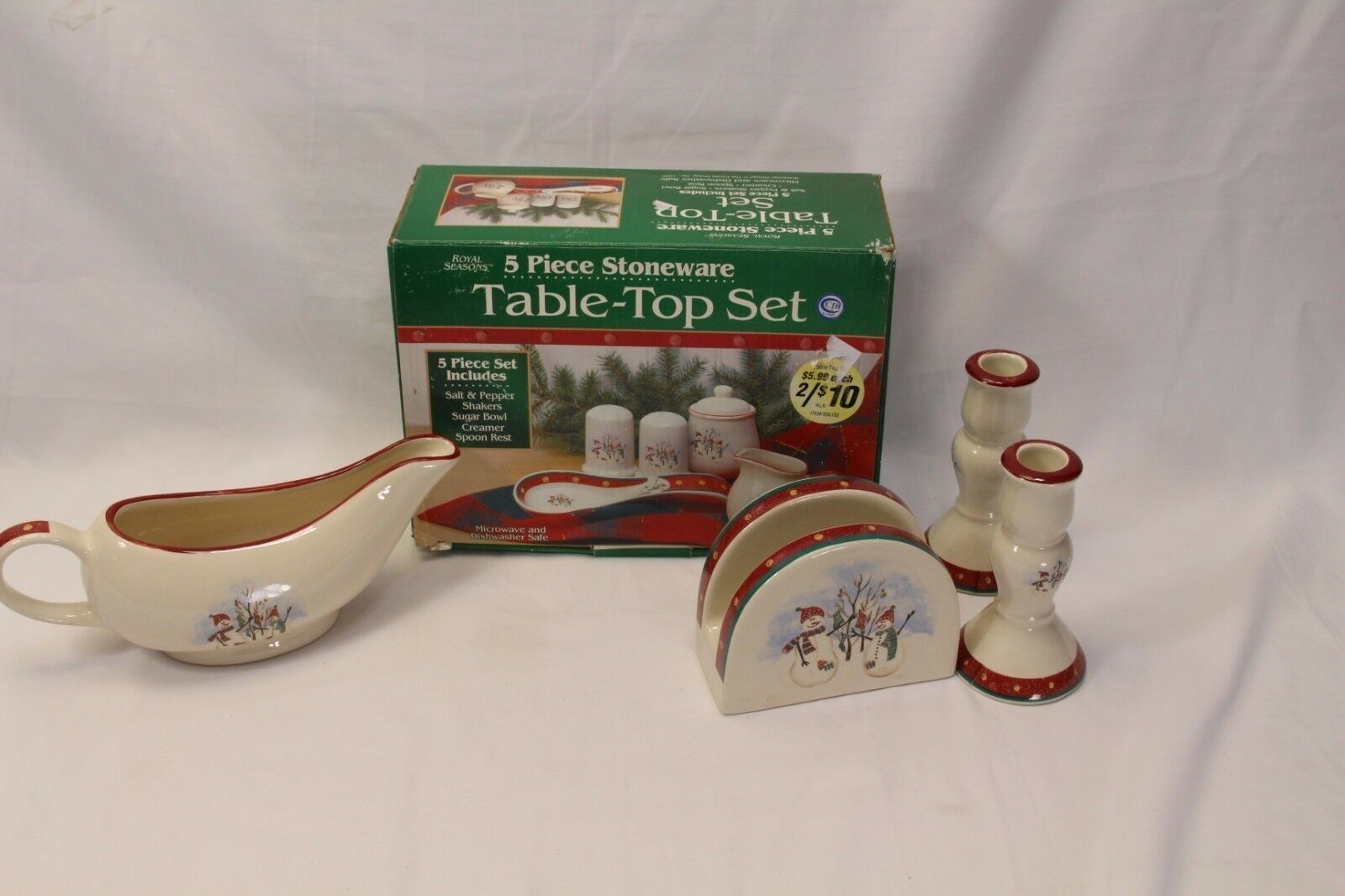 Royal Seasons Table Top Set plus more Christmas Lot of 9  Xmas - $22.53