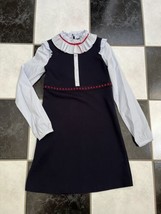 NWT 100% AUTH Gucci Big Girl Stretch Wool/Cotton Long Sleeve Jersey Dress Sz 12 - £306.99 GBP