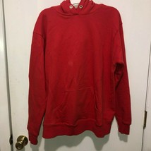 Negative Red Hoodie Sweatshirt Made of Recycled &amp; Organic Cotton SZ Large - £12.43 GBP