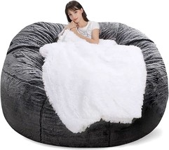 Fafad Bean Bag Chairs, 6Ft Big Bean Bag Cover Comfy Bean Bag Bed (No Filler, - £85.69 GBP