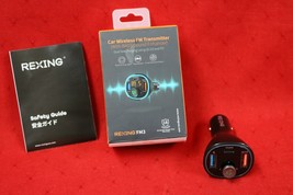 Rexing - FM3 Car Wireless FM Transmitter Dual Fast Charging Multiport - NEW #N1 - £15.56 GBP