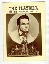 Playbill Abe Lincoln in Illinois 1939 Richard Gaines Pulitzer Prize Play - £21.62 GBP