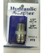 Hydraulic Adapter 1/2&quot; MALE JIC X 3/8” MALE PIPE - €17,32 EUR