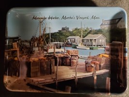 Menemsha Harbor, Martha&#39;s Vinyard Mass Vintage Tray Small - £7.85 GBP