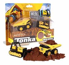 Tonka - Metal Movers Combo Pack - Mighty Dump Truck &amp; Bulldozer, Brown - £31.10 GBP