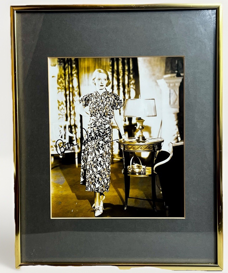 Bette Davis-Authentic Signature/ Autographed- Signed- Photo- Framed &amp; Ma... - $208.00