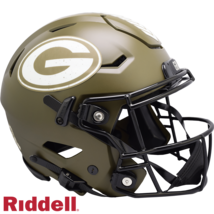 Green Bay Packers Helmet Riddell Authentic Full Size SpeedFlex Style Salute To S - $707.99