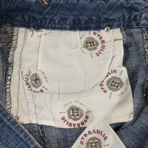 Hydraulic RN#99678 Women's Blue Cotton Stretch Denim Frayed Skirt Size 13/14 image 11