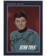 DeForest Kelley as Doctor McCoy on Star Trek TOS Autographed Trading Card - $145.03