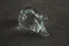 Vintage Art Glass Animal Paperweight Figurine PIG Slight Blue Tinge 2-3/... - £15.48 GBP