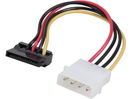 Star Tech.Com Satapowadpl 4 Pin Molex To Left Angle Sata Power Cable Adapter - £42.23 GBP