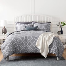 Bedsure Bed In A Bag - King Size Comforter Sets 8 Pcs.,Bed Set With 1, Grey - £38.48 GBP