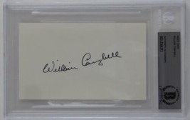 William Campbell Signed Autographed Slabbed 3x5 Index Card Beckett COA S... - £46.43 GBP