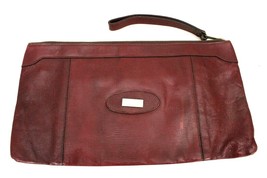 Vtg 70s Etienne Aigner Classic Burgundy Reptile Leather Handbag LARGE Cl... - $912.04 MXN