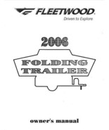 FLEETWOOD Popup Trailer Owners Manual- 2006 Evolution E2 E1 - £15.13 GBP