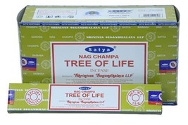 Satya Nag Champa Tree of Life Incense Sticks Agarbatti 180 Grams Box - £16.59 GBP