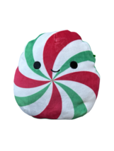 Dulce Peppermint Candy Green Red White Swirl  8&quot; Squishmallow Holiday 20... - $185.34 MXN