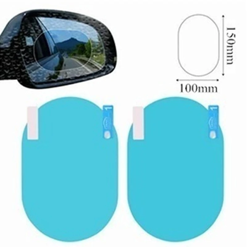 2 Pcs Car Rearview Mirror Rainproof Film  Sticker for Car Driving Safety Car Aut - £57.70 GBP