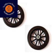 Health Line Products Walker Rollator Replacement 6&quot; Wheels Black 6&quot;, black  - $37.48