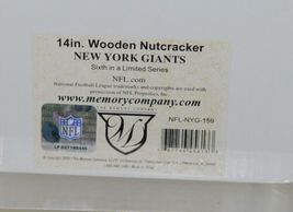 Memory Company NFL New York Giants 14 Inch Wooden Nutcracker Licensed image 7