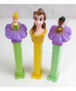 Lot of 3 Disney Princess Pez Dispensers Tinkerbell, Iridessa, &amp; Belle (C) - £7.72 GBP