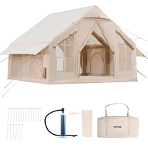 VEVOR Inflatable Tents, 4-6 Person, 300D Oxford, Tent 2 Doors &amp; 4 Mesh W... - $338.99