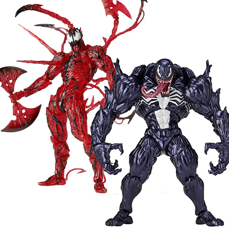 Marvel Venom Carnage Anime Figure Toys 18cm Movie Venom 2 Carnage Bjd Figure - £24.39 GBP+