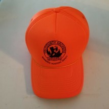 Vintage Tri County Archers Wisconsin Blaze Orange Insulated Snapback Hat - £11.61 GBP
