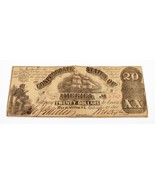 1861 $20 Confederate States Note in Very Fine Condition T-18 - $272.32 CAD