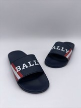 Bally Mens Simon Blue Rubber Open Toe Slip-On Slides Sandals Size 8 - £92.49 GBP