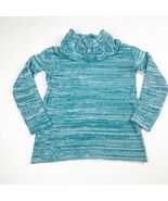 Design 365 Cowl Neck Pullover Sweater Size Medium Blue Aqua Heathered - €5,13 EUR