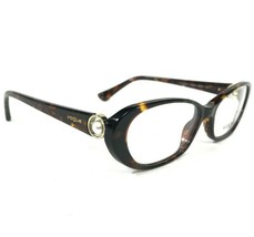 Vogue Eyeglasses Frames VO2750-H W656 Brown Tortoise Faux Pearls Gold 53-16-135 - £43.95 GBP
