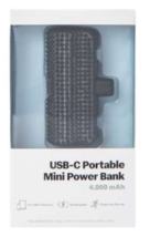 4000 mAh USB-C Portable Mini Power Bank Various Colors New - $20.00