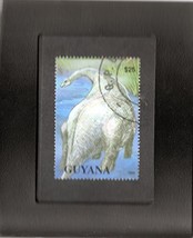 An item in the Toys & Hobbies category: Framed Stamp Art -Postage Stamp From Guyana Featuring Prehistoric Animal