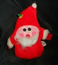 7&quot; Vintage Dakin Christmas Santa Claus Stuffed Animal Plush Toy Nutshel B EAN Bag - £21.66 GBP