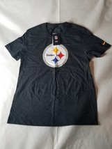 Pittsburgh Steelers Logo on &quot;The Nike Tee&quot; NFL Team Shirt Large New Black V14 - £15.48 GBP