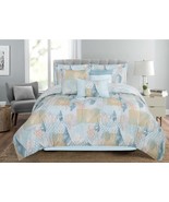 Nautical Oceanic Seashells Colorful 7 Piece Bed In A Bag Comforter Sets,... - £54.73 GBP+