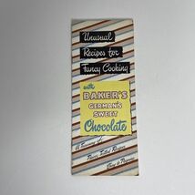Unusual Recipes for Fancy Cooking with Bakers German Sweet Chocolat 1958 - $18.00