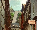 Street in Quebec P.Q. Canada Postcard PC8 - £4.00 GBP