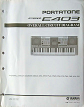 Yamaha PSR-E403 Keyboard Original Overall Circuit Diagram and Schematics... - £19.46 GBP